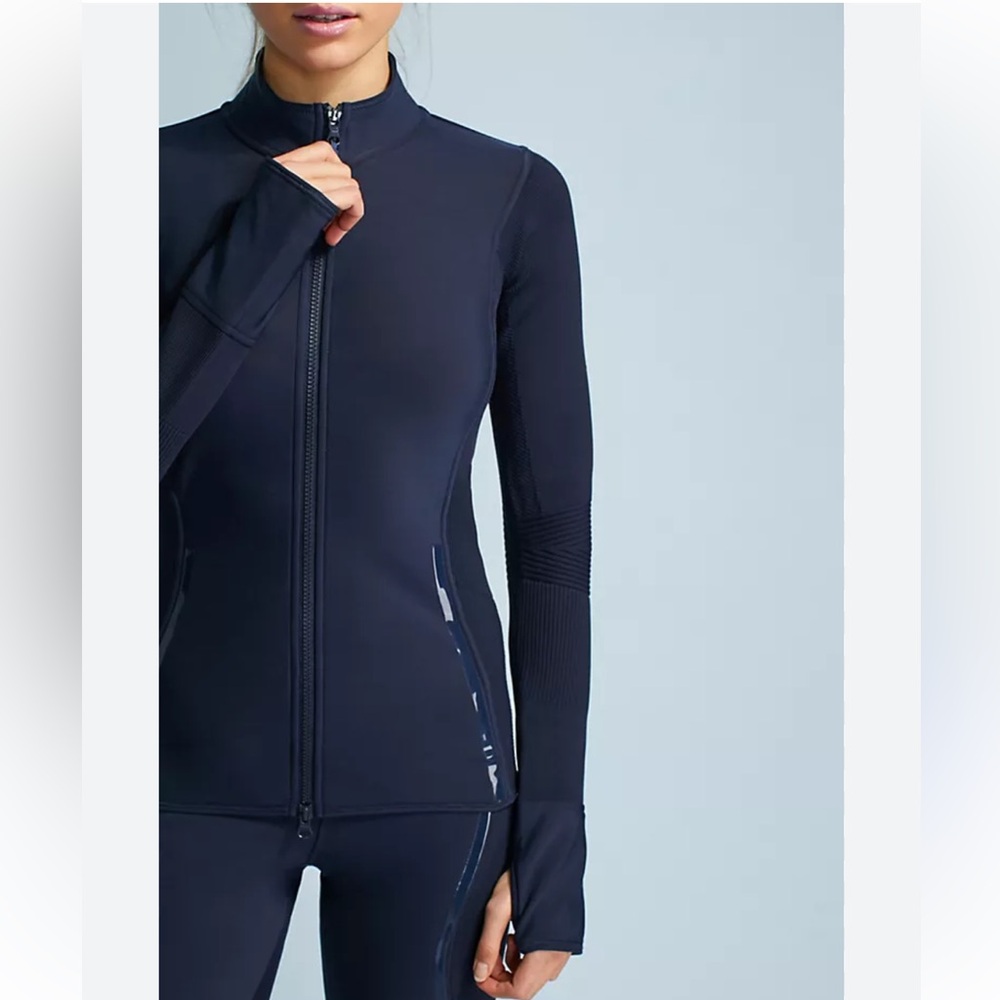 ADIDAS BY STELLA MCCARTNEY Navy Run Knit Jacket 6
